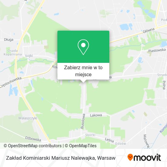 Mapa Zakład Kominiarski Mariusz Nalewajka