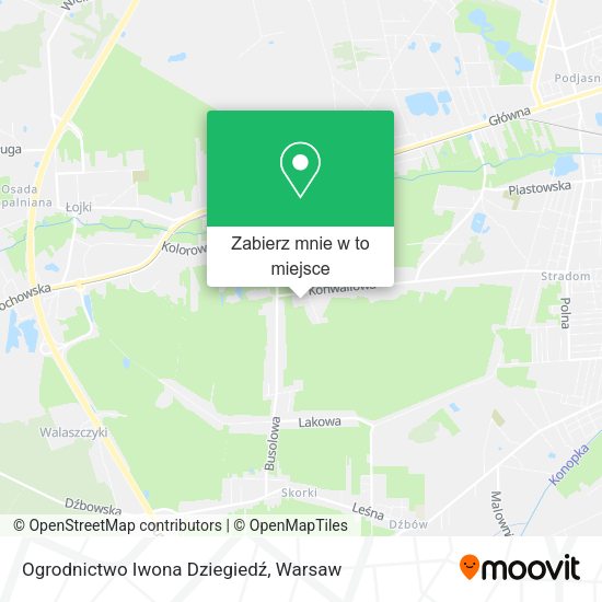 Mapa Ogrodnictwo Iwona Dziegiedź