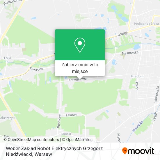 Mapa Weber Zakład Robót Elektrycznych Grzegorz Niedźwiecki