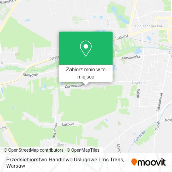 Mapa Przedsiebiorstwo Handlowo Uslugowe Lms Trans