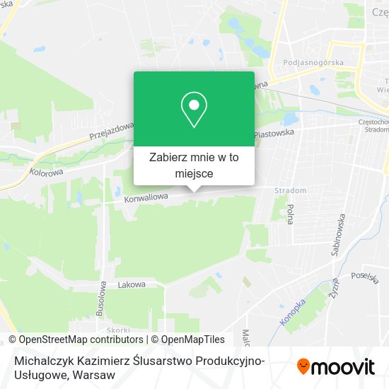 Mapa Michalczyk Kazimierz Ślusarstwo Produkcyjno-Usługowe