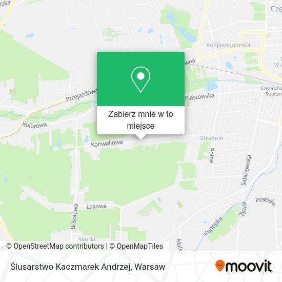 Mapa Ślusarstwo Kaczmarek Andrzej