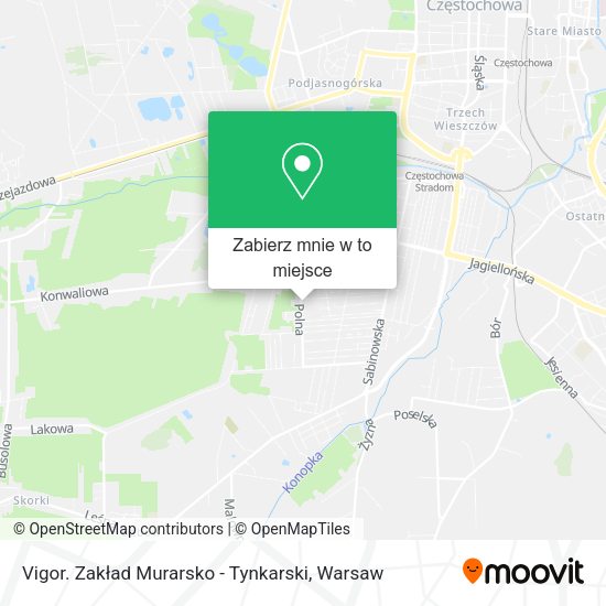 Mapa Vigor. Zakład Murarsko - Tynkarski