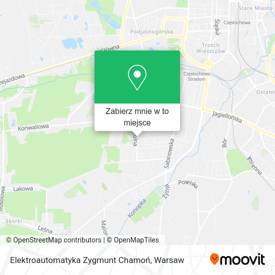 Mapa Elektroautomatyka Zygmunt Chamoń