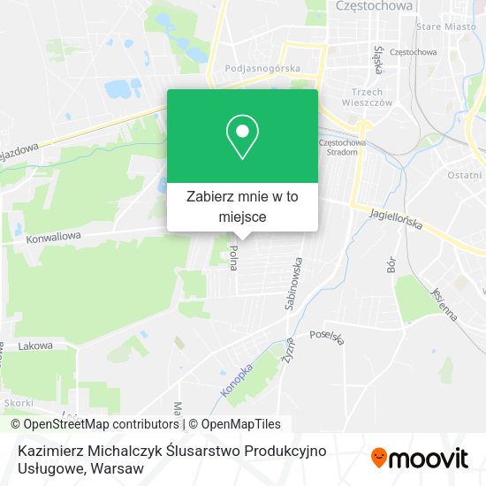 Mapa Kazimierz Michalczyk Ślusarstwo Produkcyjno Usługowe