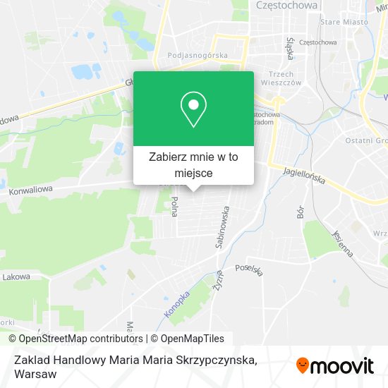 Mapa Zaklad Handlowy Maria Maria Skrzypczynska