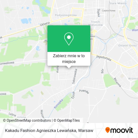 Mapa Kakadu Fashion Agnieszka Lewańska