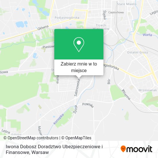 Mapa Iwona Dobosz Doradztwo Ubezpieczeniowe i Finansowe