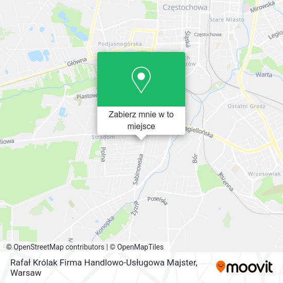 Mapa Rafał Królak Firma Handlowo-Usługowa Majster