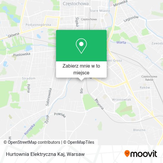 Mapa Hurtownia Elektryczna Kaj