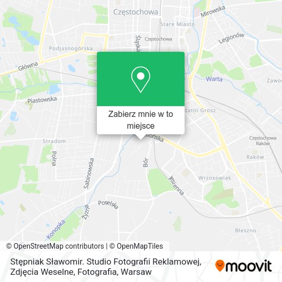 Mapa Stępniak Sławomir. Studio Fotografii Reklamowej, Zdjęcia Weselne, Fotografia