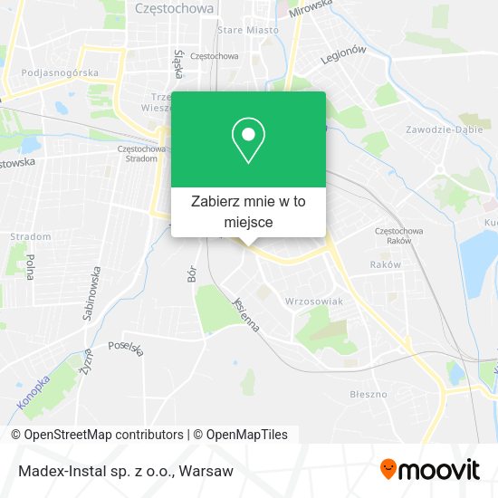 Mapa Madex-Instal sp. z o.o.