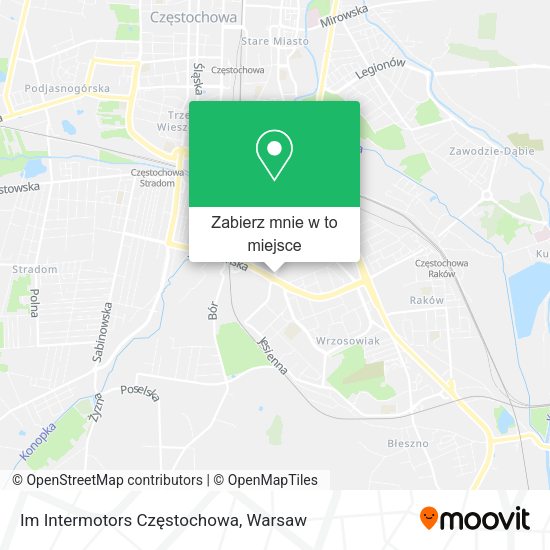 Mapa Im Intermotors Częstochowa