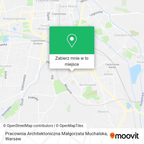 Mapa Pracownia Architektoniczna Małgorzata Muchalska