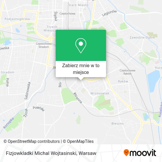 Mapa Fizjowkladki Michal Wojtasinski