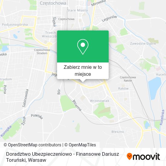 Mapa Doradztwo Ubezpieczeniowo - Finansowe Dariusz Toruński