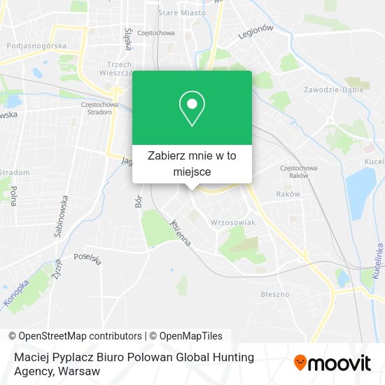 Mapa Maciej Pyplacz Biuro Polowan Global Hunting Agency