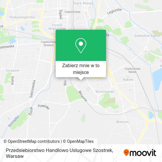 Mapa Przedsiebiorstwo Handlowo Uslugowe Szostrek