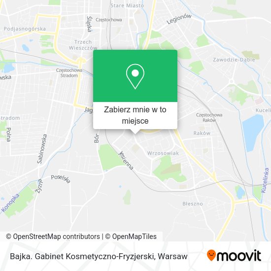 Mapa Bajka. Gabinet Kosmetyczno-Fryzjerski