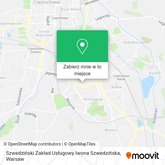 Mapa Szwedziński Zakład Usługowy Iwona Szwedzińska