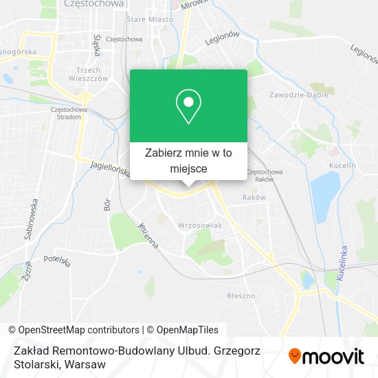 Mapa Zakład Remontowo-Budowlany Ulbud. Grzegorz Stolarski