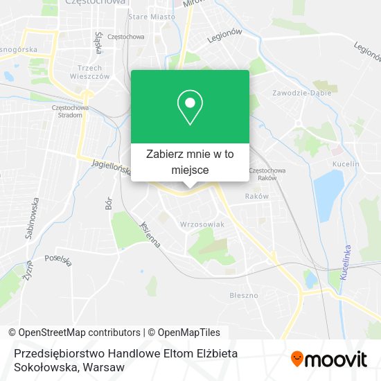 Mapa Przedsiębiorstwo Handlowe Eltom Elżbieta Sokołowska