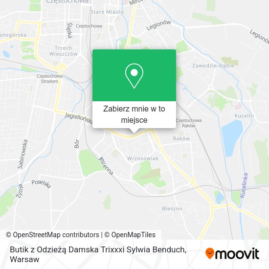 Mapa Butik z Odzieżą Damska Trixxxi Sylwia Benduch