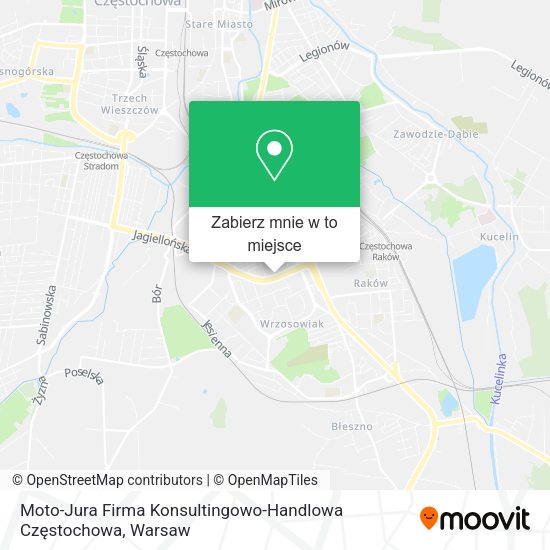 Mapa Moto-Jura Firma Konsultingowo-Handlowa Częstochowa