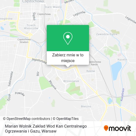 Mapa Marian Wolnik Zakład Wod Kan Centralnego Ogrzewania i Gazu