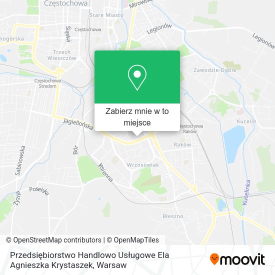 Mapa Przedsiębiorstwo Handlowo Usługowe Ela Agnieszka Krystaszek