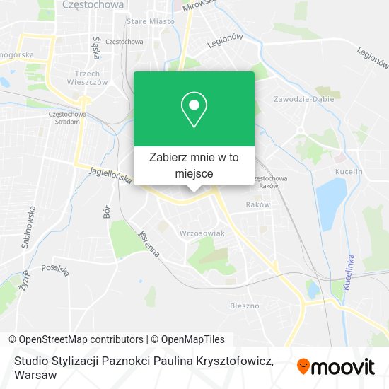 Mapa Studio Stylizacji Paznokci Paulina Krysztofowicz