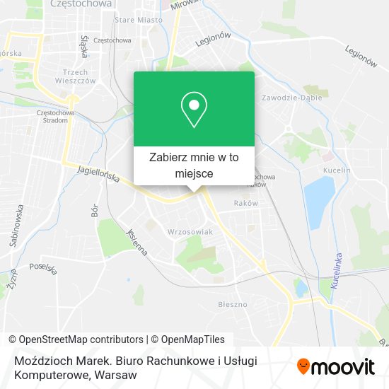 Mapa Moździoch Marek. Biuro Rachunkowe i Usługi Komputerowe