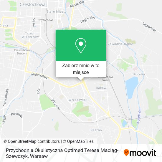 Mapa Przychodnia Okulistyczna Optimed Teresa Maciąg-Szewczyk