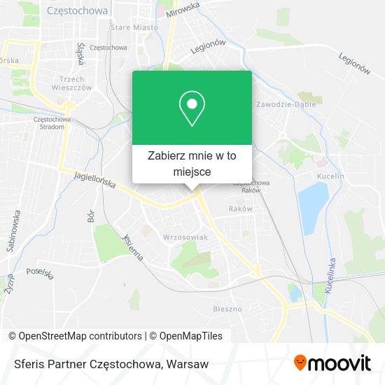 Mapa Sferis Partner Częstochowa