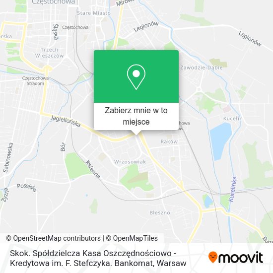 Mapa Skok. Spółdzielcza Kasa Oszczędnościowo - Kredytowa im. F. Stefczyka. Bankomat