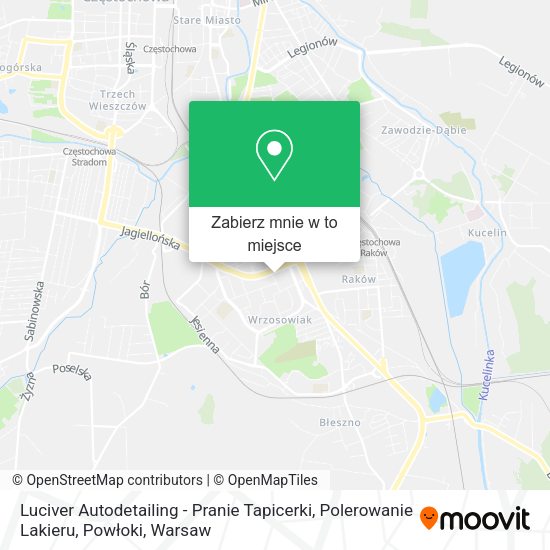 Mapa Luciver Autodetailing - Pranie Tapicerki, Polerowanie Lakieru, Powłoki