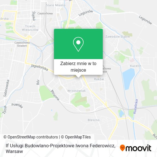 Mapa If Usługi Budowlano-Projektowe Iwona Federowicz