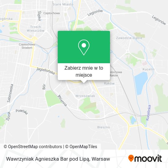 Mapa Wawrzyniak Agnieszka Bar pod Lipą