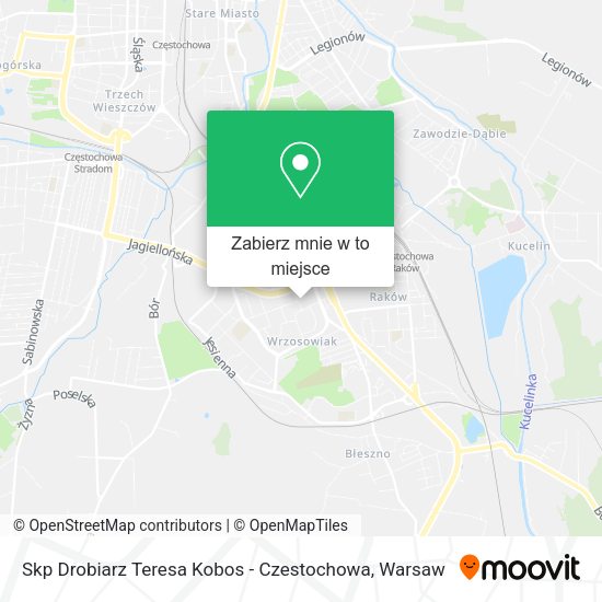 Mapa Skp Drobiarz Teresa Kobos - Czestochowa