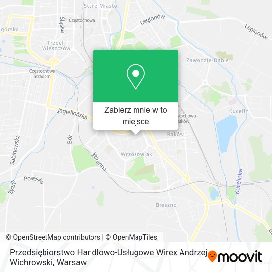 Mapa Przedsiębiorstwo Handlowo-Usługowe Wirex Andrzej Wichrowski