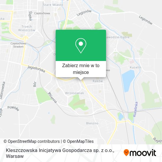 Mapa Kleszczowska Inicjatywa Gospodarcza sp. z o.o.