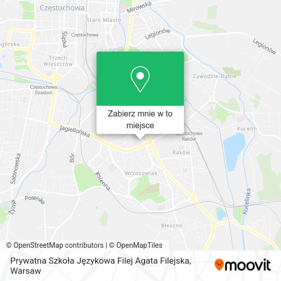 Mapa Prywatna Szkoła Językowa Filej Agata Filejska