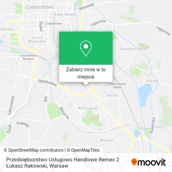 Mapa Przedsiębiorstwo Usługowo Handlowe Remex 2 Łukasz Rakowski