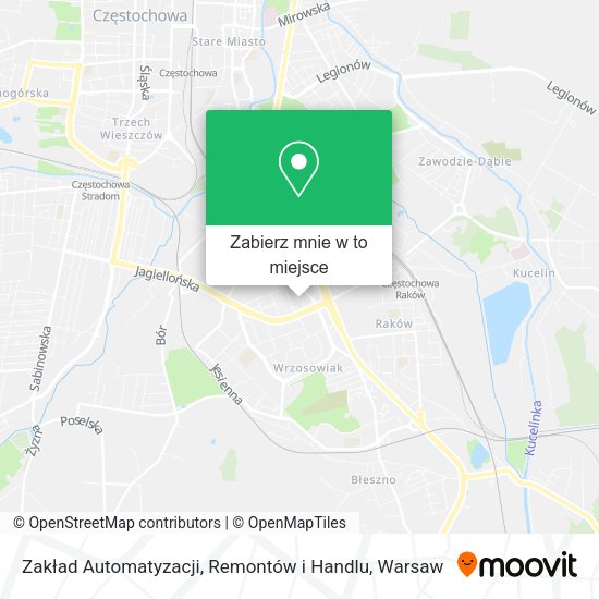 Mapa Zakład Automatyzacji, Remontów i Handlu