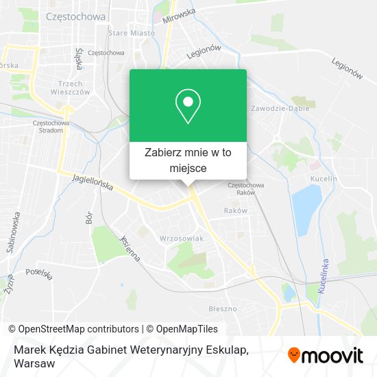 Mapa Marek Kędzia Gabinet Weterynaryjny Eskulap