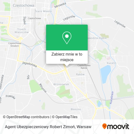 Mapa Agent Ubezpieczeniowy Robert Zimoń