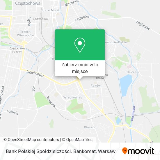 Mapa Bank Polskiej Spółdzielczości. Bankomat