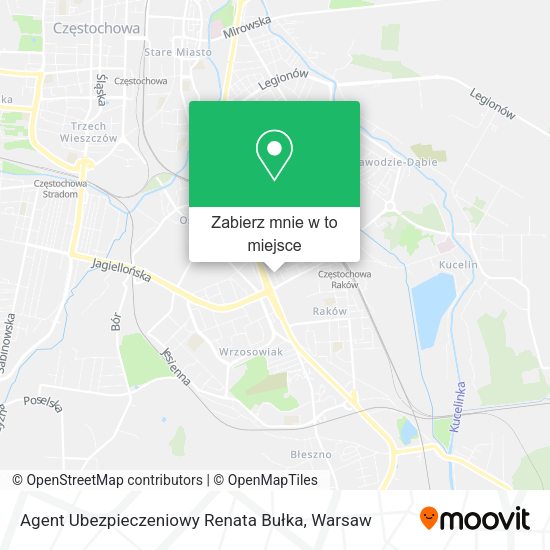 Mapa Agent Ubezpieczeniowy Renata Bułka