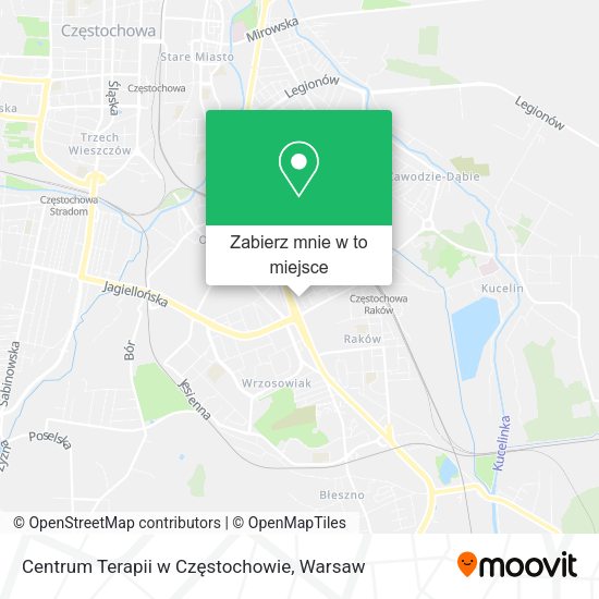 Mapa Centrum Terapii w Częstochowie