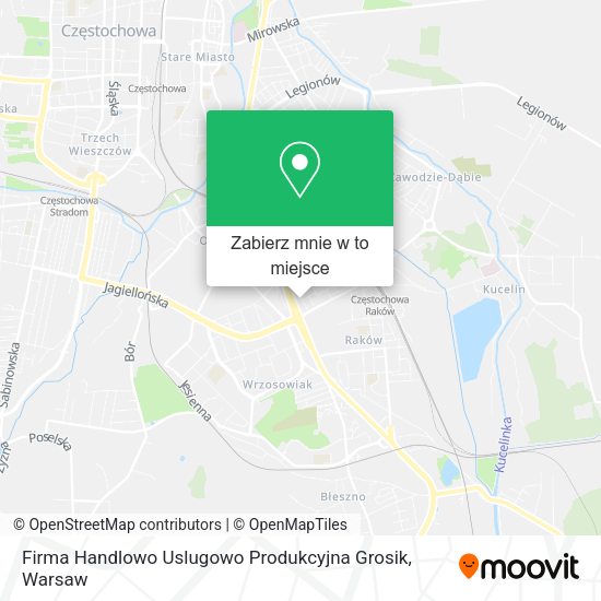 Mapa Firma Handlowo Uslugowo Produkcyjna Grosik